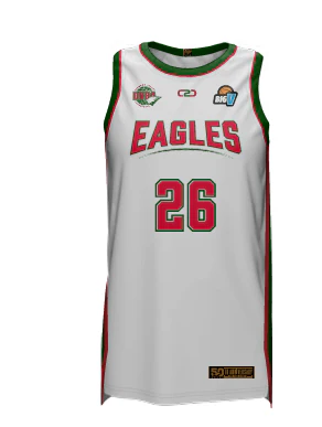 DVBA (Diamond Valley Basketball Association) Big V Away Playing SlimFit HP Singlet White