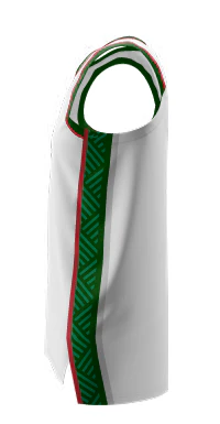 DVBA (Diamond Valley Basketball Association) Big V Away Playing SlimFit HP Singlet White - Image 2