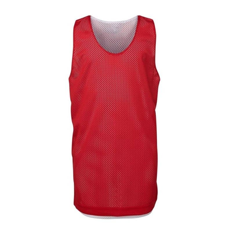 DVBA Girls Red/White Reversible Singlet