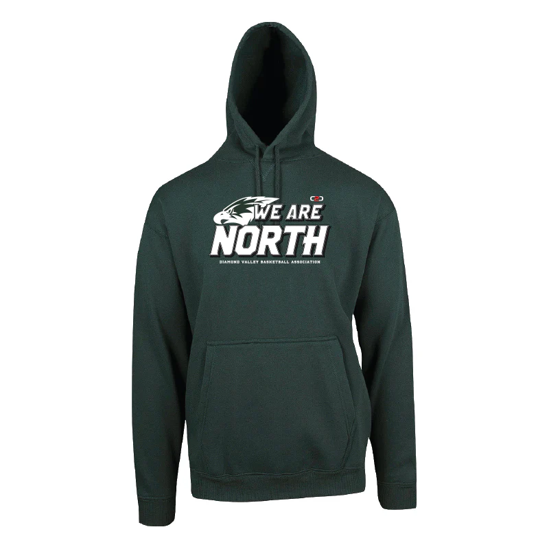 DVBA We Are North Kangaroo Pocket Hoodie Bottle Green