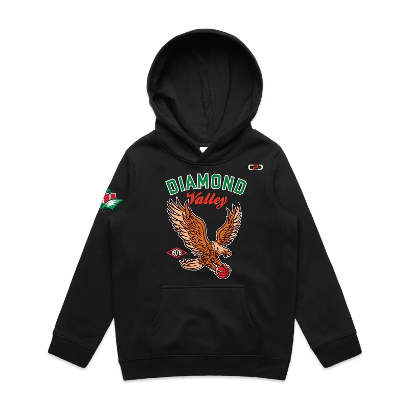DVBA Retro Eagle Supply Hoodie Youth Black