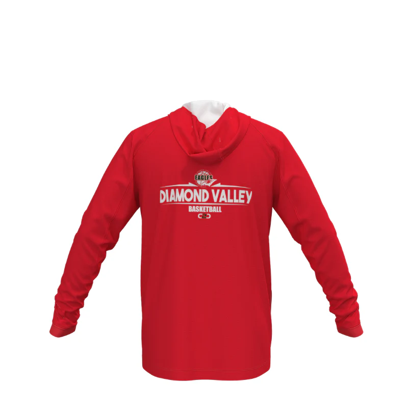 DVBA SlimFit HP Tech Stretch Zip Hoodie Red (private) - Image 2