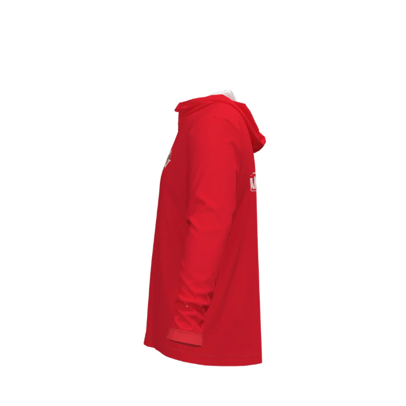 DVBA SlimFit HP Tech Stretch Zip Hoodie Red (private) - Image 3