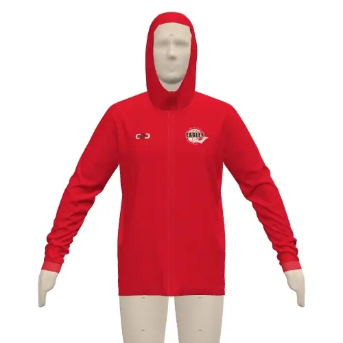 DVBA SlimFit HP Tech Stretch Zip Hoodie Red (private) - Image 4