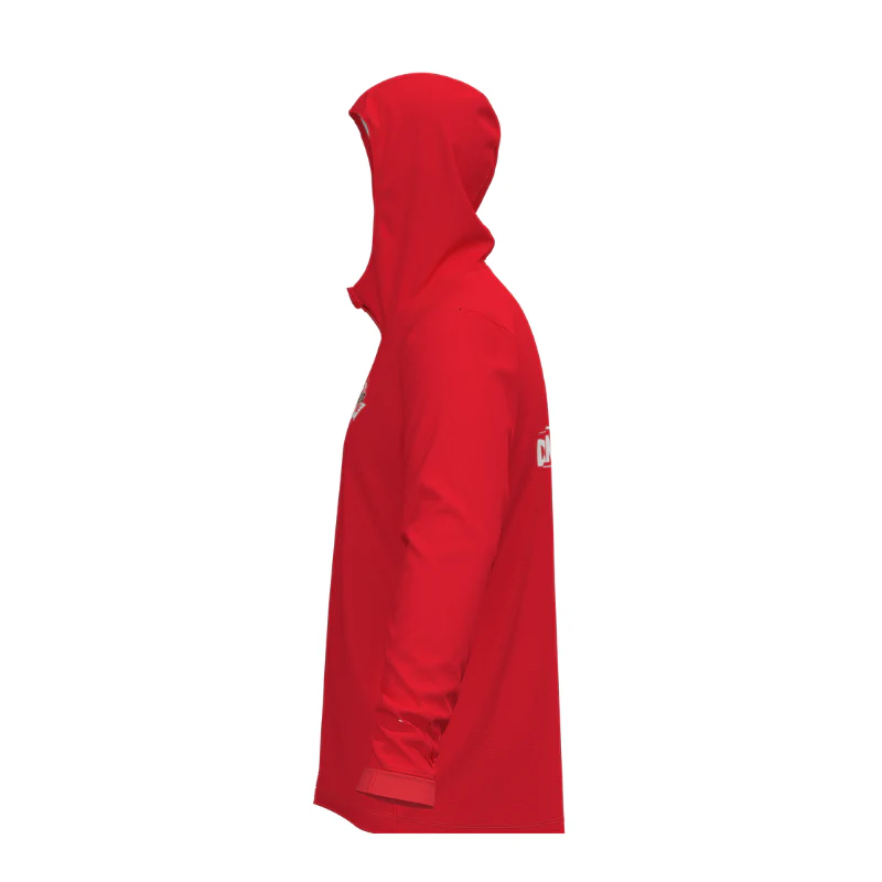 DVBA SlimFit HP Tech Stretch Zip Hoodie Red (private) - Image 6