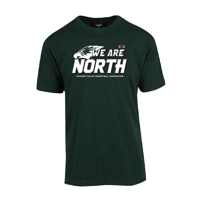 DVBA We Are North Unisex Modern Fit Tee Bottle Green