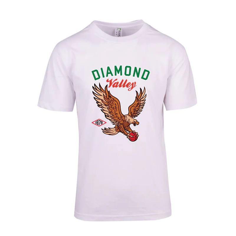 DVBA Retro Eagle Unisex Modern Fit Tee White