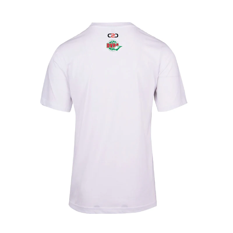 DVBA Retro Eagle Unisex Modern Fit Tee White - Image 2