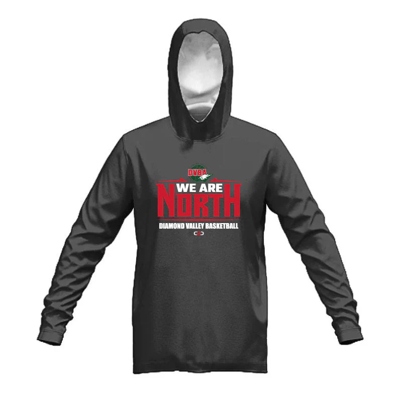 DVBA We Are North Fleece Hoodie Dark Marle Grey (private)