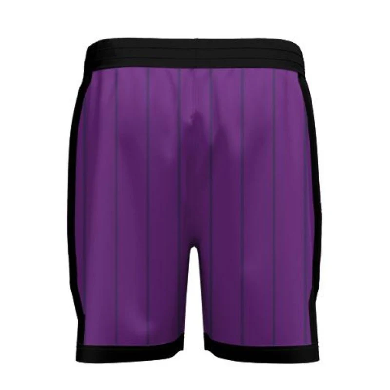East Auckland Basketball Core Pro Shorts Purple Black - Image 2
