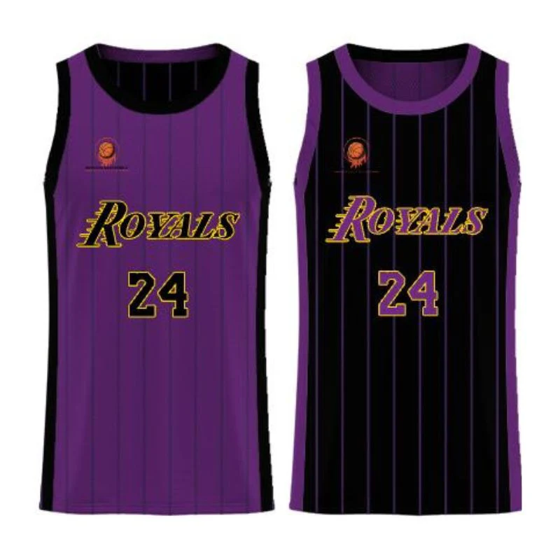East Auckland Basketball Core Reversible Singlet Purple Black