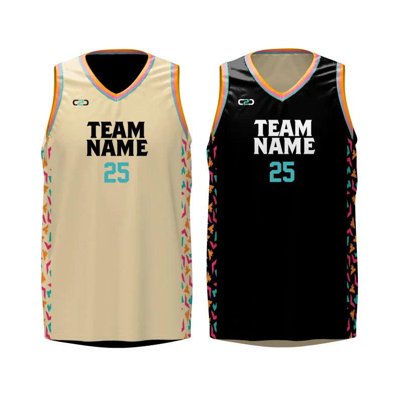 Custom Fiesta Street Core Reversible Basketball Singlet - Image 2
