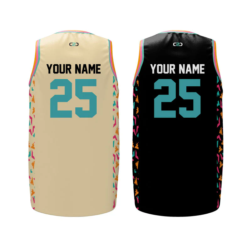 Custom Fiesta Street Core Reversible Basketball Singlet - Image 5
