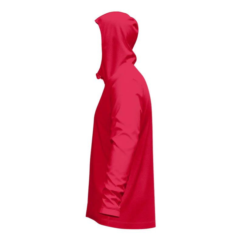 Grafton Basketball SlimFit HP Tech Stretch Zip Hoodie Red - Image 4