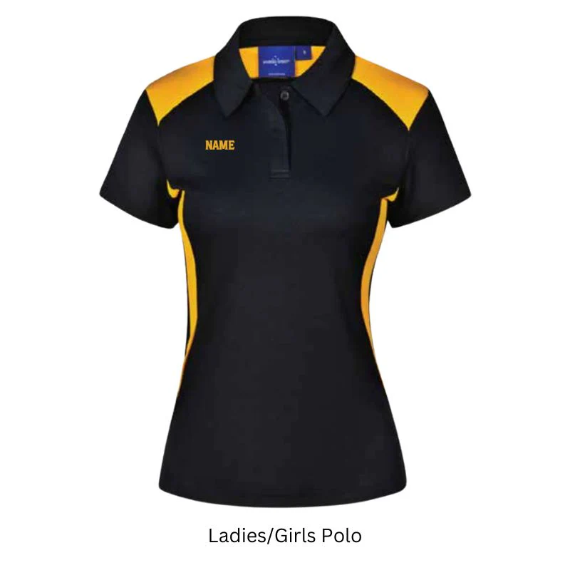 Hastings Fly Fishers Polo Black/Gold (Back Logo) - Image 3