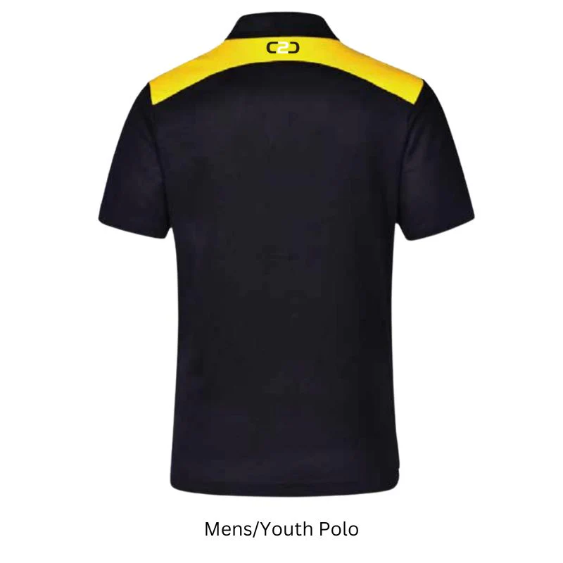 Hastings Fly Fishers Polo Black/Gold (Breast Logo) - Image 2