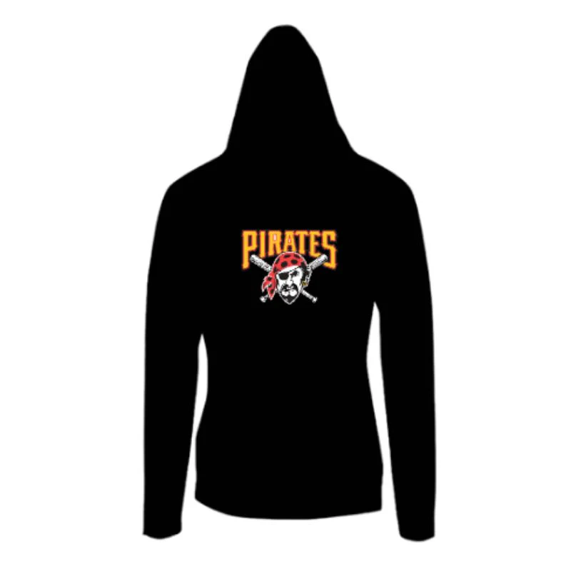 Hastings River Pirates Kangaroo Pocket Hoodie Black - Image 2