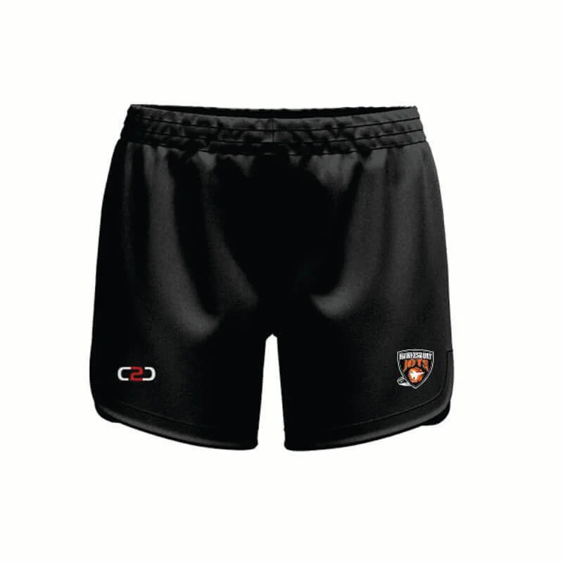 Hawkesbury Jets Pro Curved Shorts Womens Girls Black
