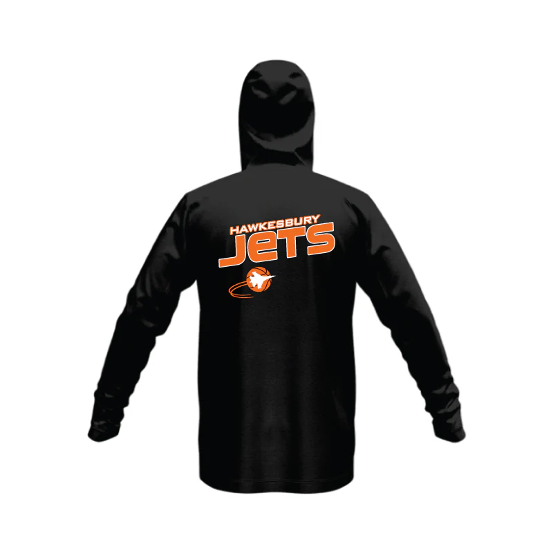 Hawkesbury Jets SlimFit HP Tech Zip Hoodie Black - Image 2