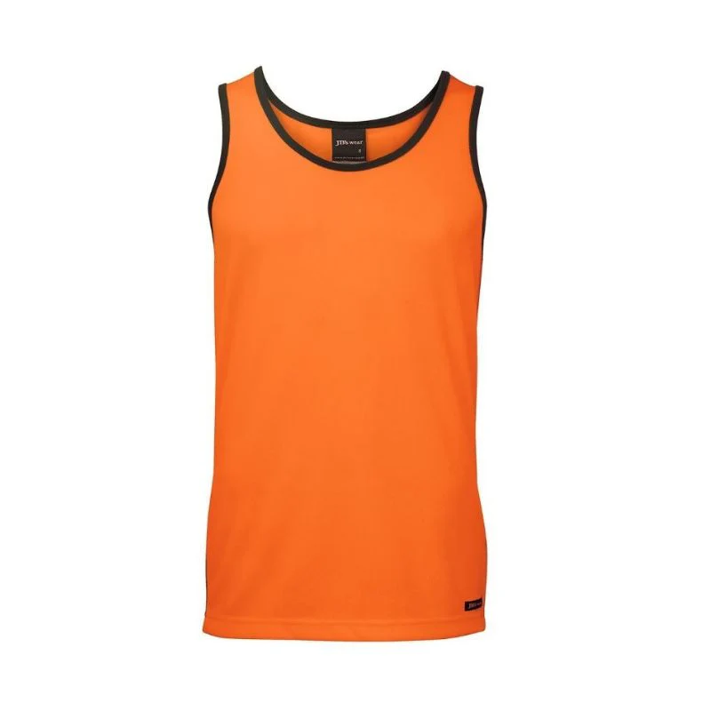 Hi Vis Contrast Singlet Mens - Image 2