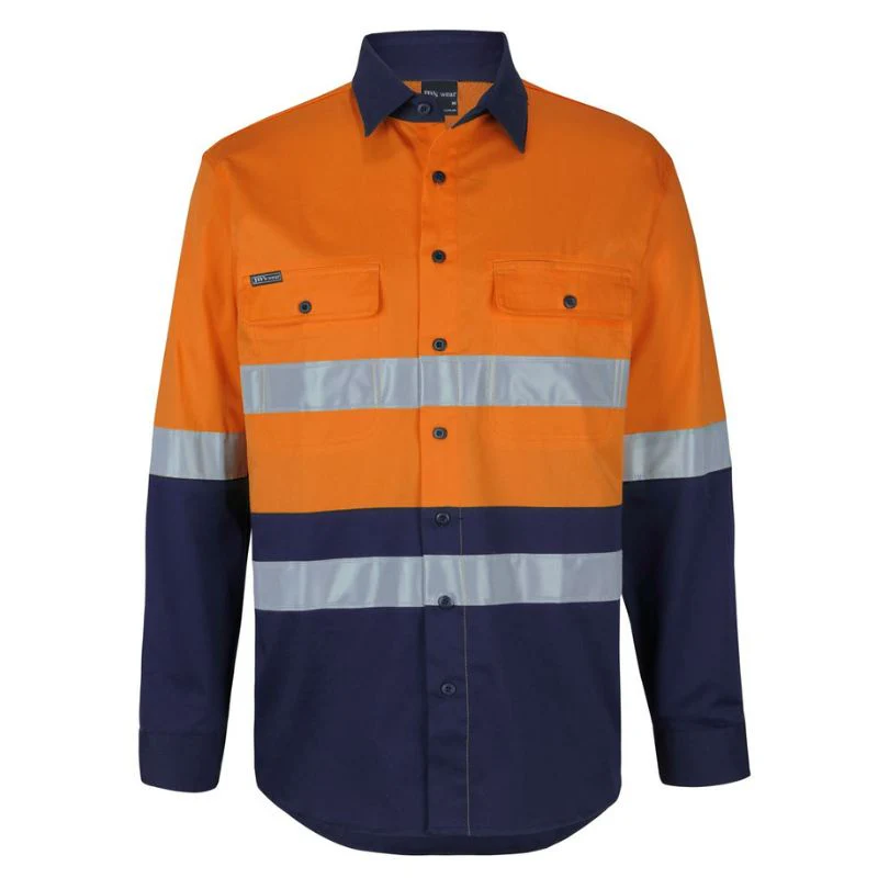 Hi Vis (D+N) L/S Stress Work Shirt - Image 4