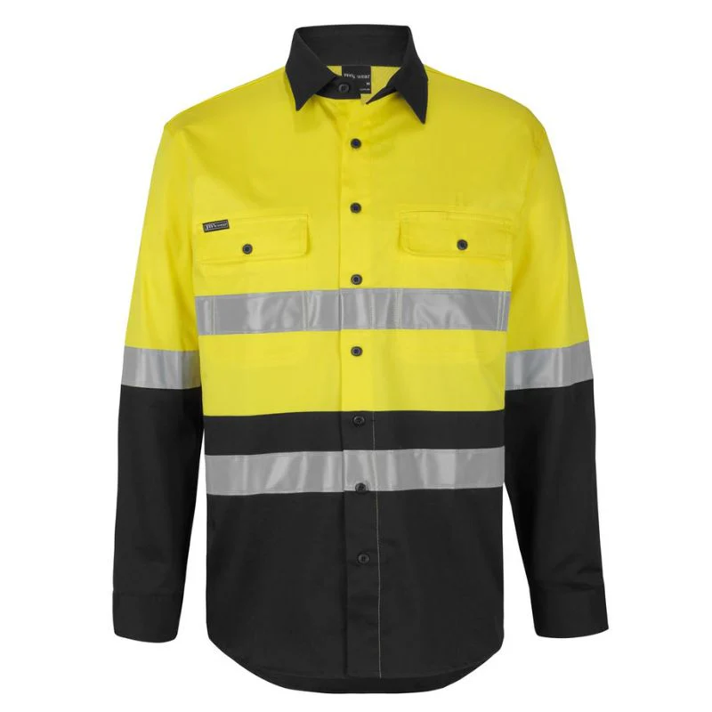 Hi Vis (D+N) L/S Stress Work Shirt - Image 6