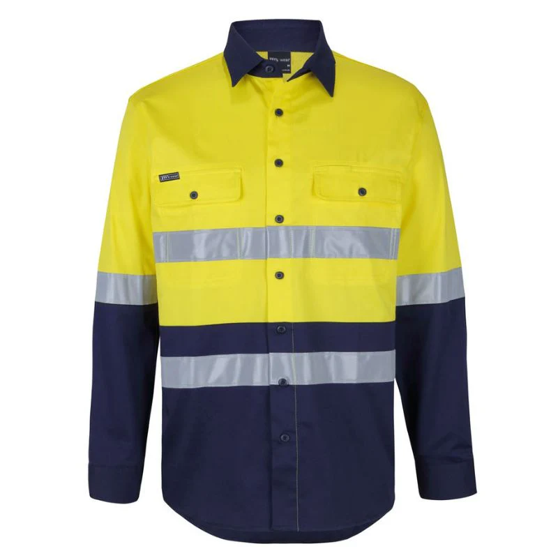 Hi Vis (D+N) L/S Stress Work Shirt - Image 8