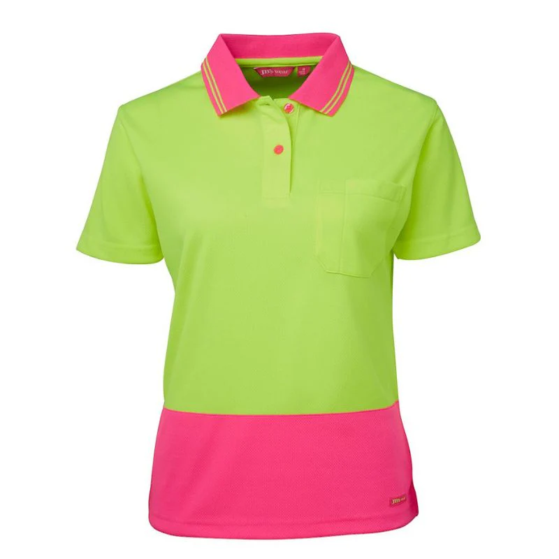 Hi Vis S/S Comfort Polo Ladies - Image 2