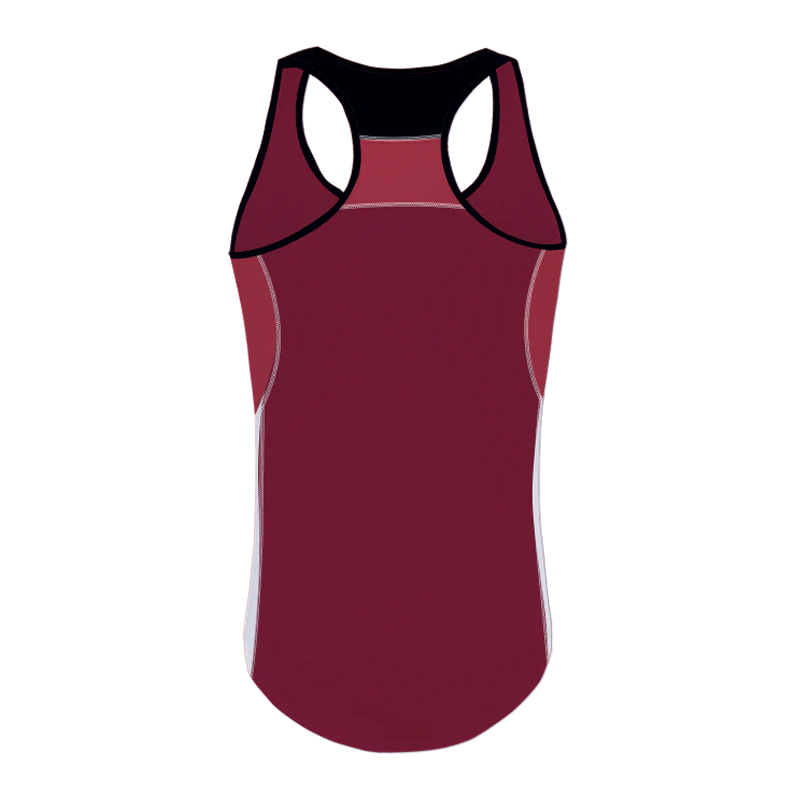 CRIMSON Y-Back HP Racerback Singlet Ladies Girls Design Your Own Custom - Image 2