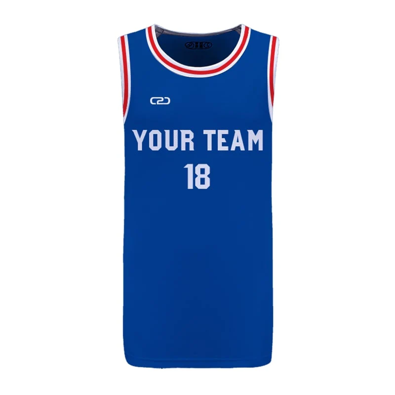 Custom Sixers Icon Slimfit Hp Split Basketball Singlet