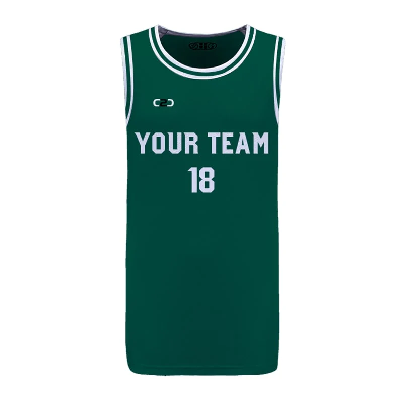 Custom Celtics Inspired Icon Slimfit Hp Split Basketball Singlet