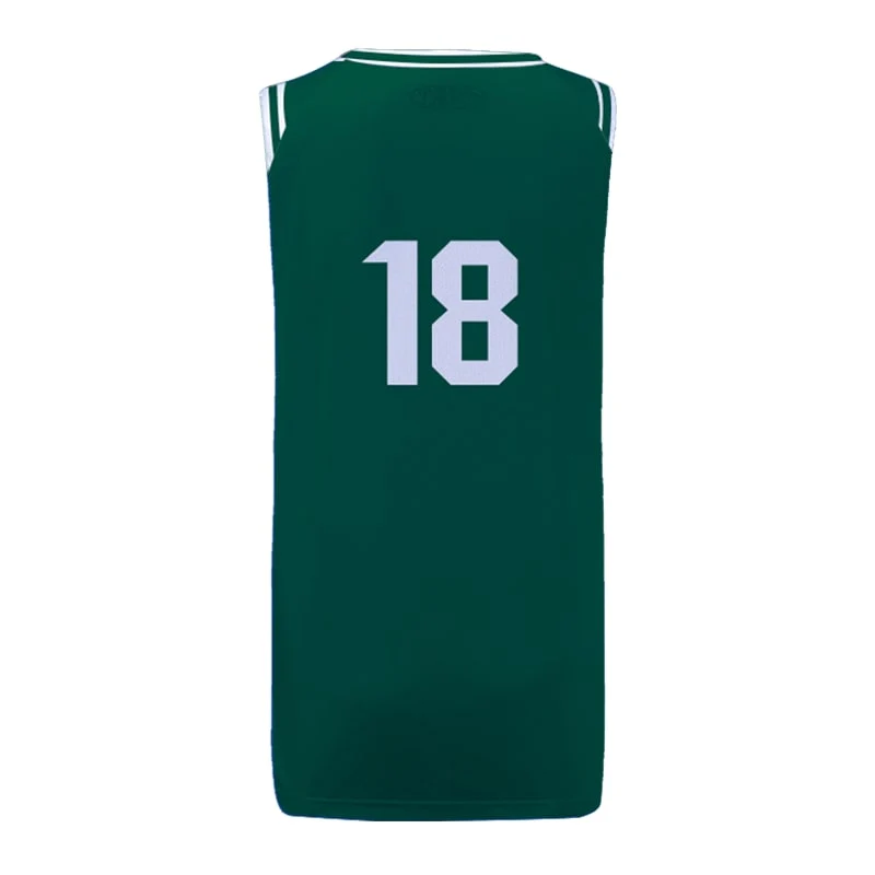 Custom Celtics Inspired Icon Slimfit Hp Split Basketball Singlet - Image 3