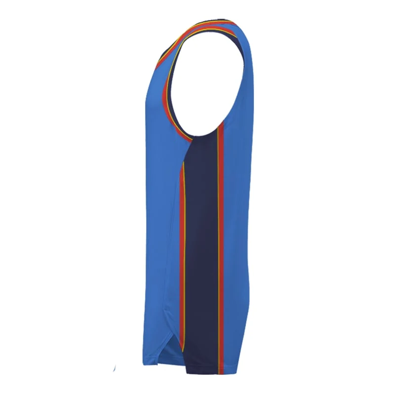 Custom Thunder Icon Slimfit Hp Split Basketball Singlet - Image 2