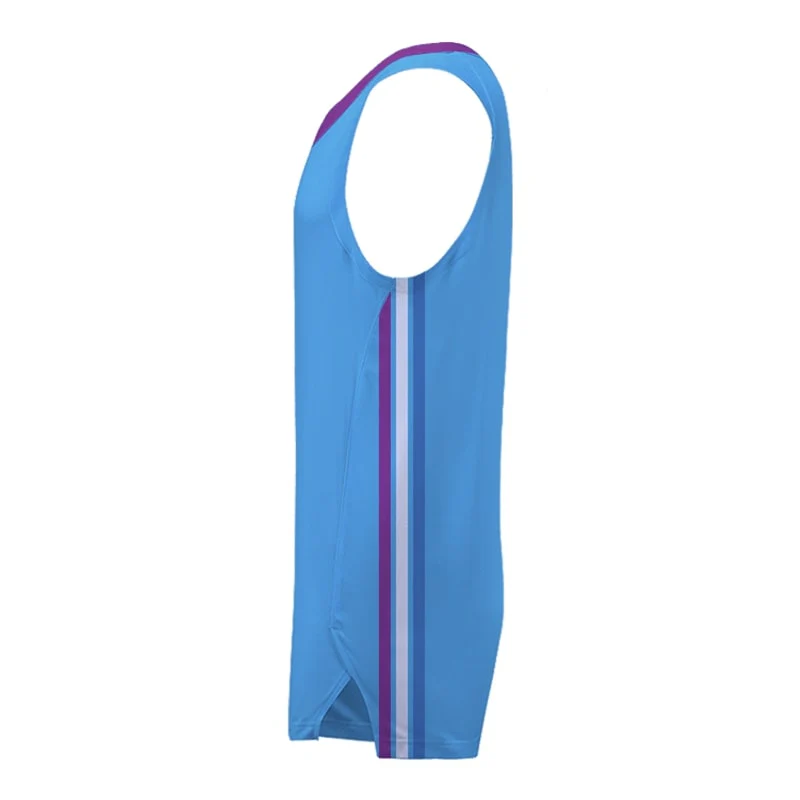 Custom Vice Icon Slimfit Hp Split Basketball Singlet - Image 2