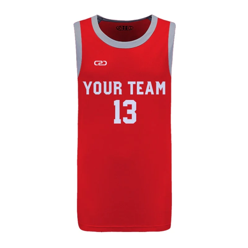 Custom Rockets Icon Slimfit Hp Split Basketball Singlet