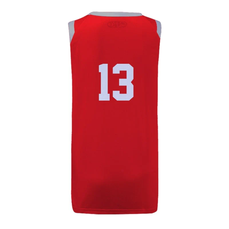Custom Rockets Icon Slimfit Hp Split Basketball Singlet - Image 3