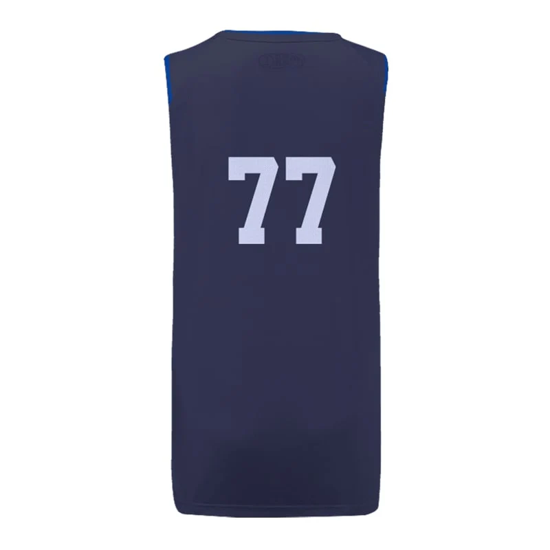 Custom Mavericks Icon Slimfit Hp Split Basketball Singlet - Image 3