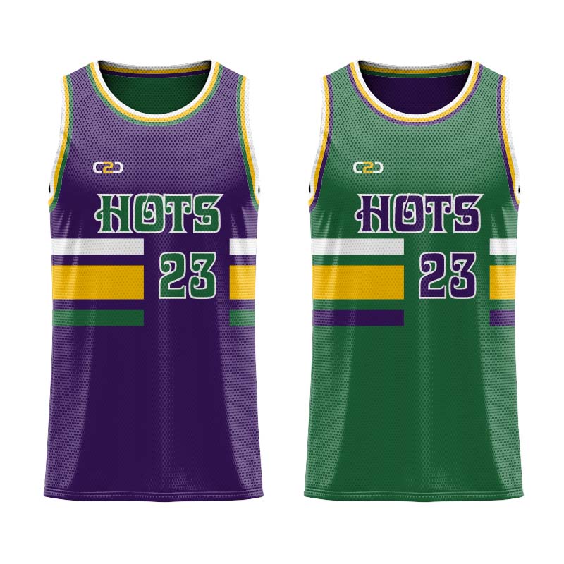 Custom Hots Core Reversible Basketball Singlet