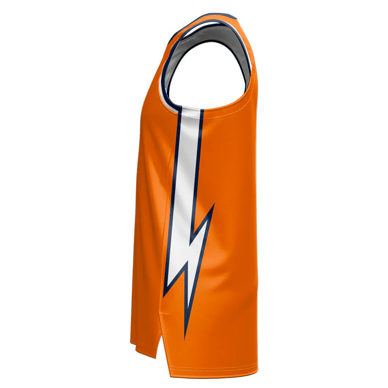 Custom Bolt Slimfit Hp Split Basketball Singlet - Image 2