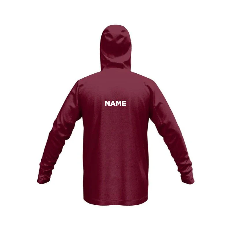 Iona SlimFit HP Tech Zip Hoodie Maroon - Image 2