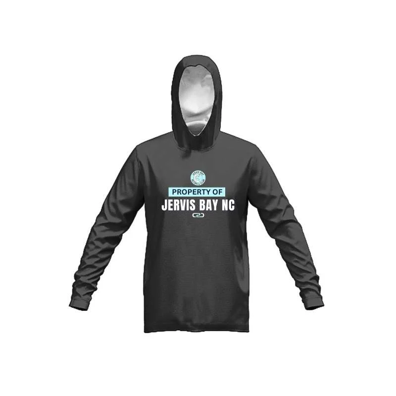 Jervis Bay Stock Cotton Fleece Hoodie Dark Marle Grey