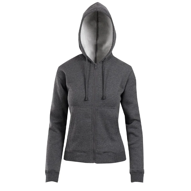 Ladies/Juniors Zipper Hoodies with Pocket - Image 6