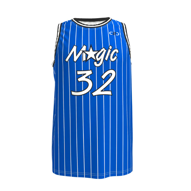 Custom Magic-Inspired Core Basketball Singlet Electric Blue