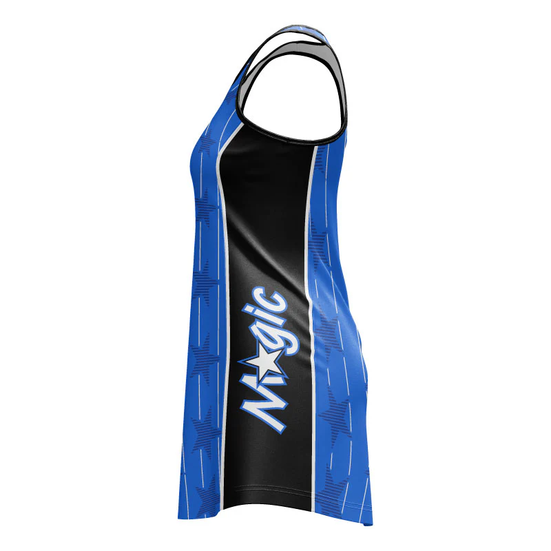 Magic-Inspired Core Fusion Netball Dress V Neck Custom Design Your Own - Image 2