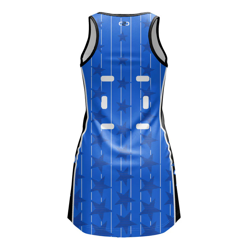 Magic-Inspired Core Fusion Netball Dress V Neck Custom Design Your Own - Image 3