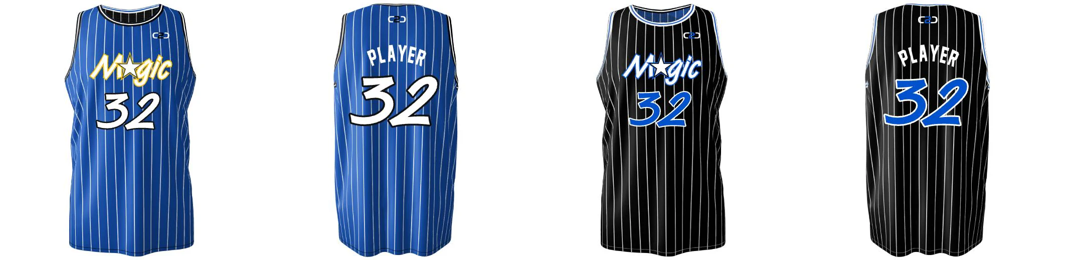Magic-Inspired Core Reversible Basketball Singlet Design Your Own