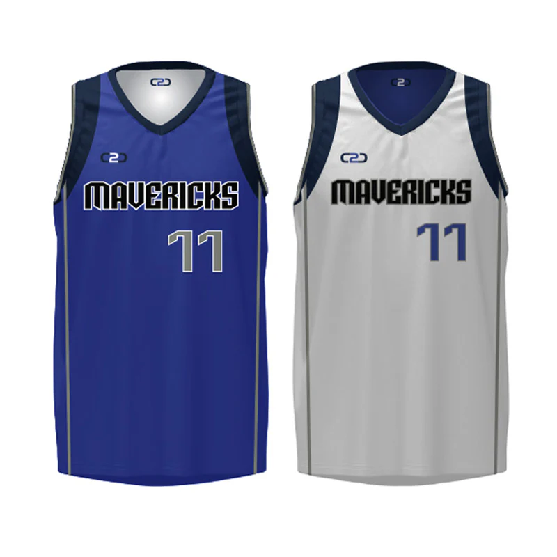 Custom Mavericks Core V Reversible Basketball Singlet