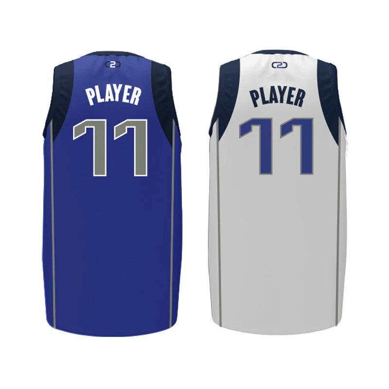 Custom Mavericks Core V Reversible Basketball Singlet - Image 2