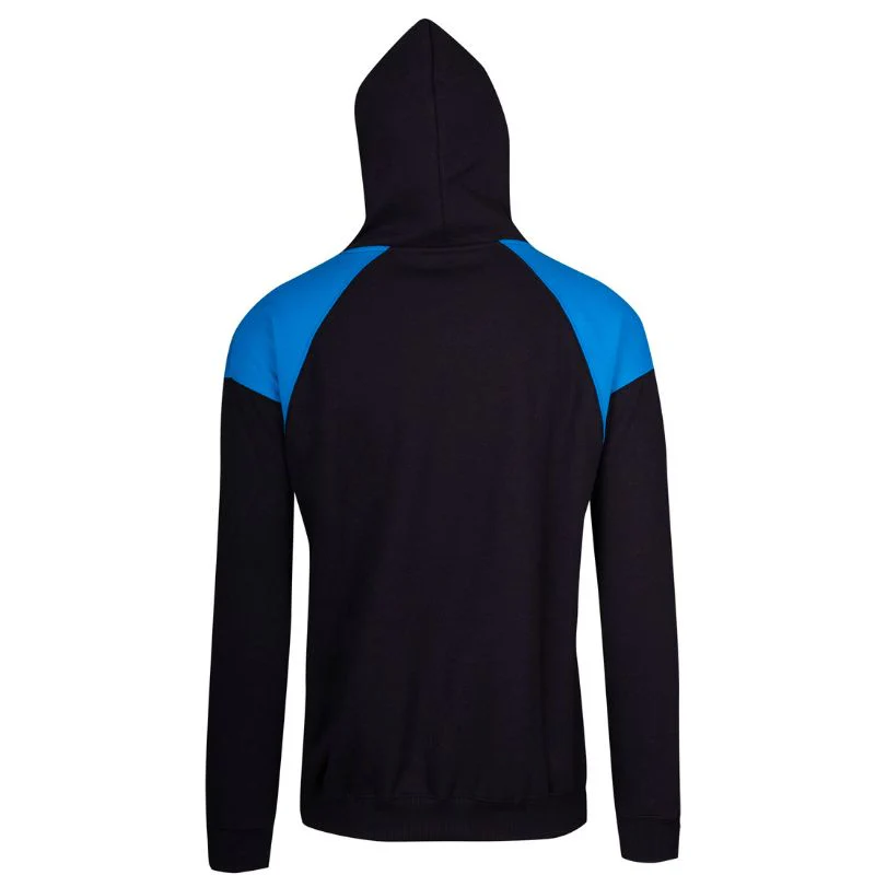 Mens Shoulder Contrast Zip Hoodie - Image 2