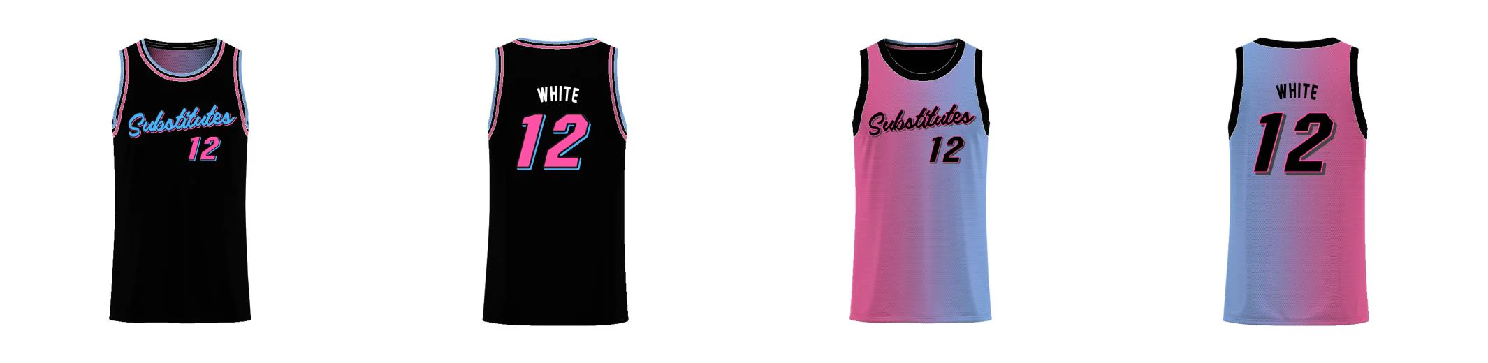 Miami Gradient Core Reversible Basketball Singlet Design Your Own Custom